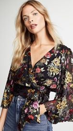 alice   olivia Bray Wrap Blouse at Shopbop